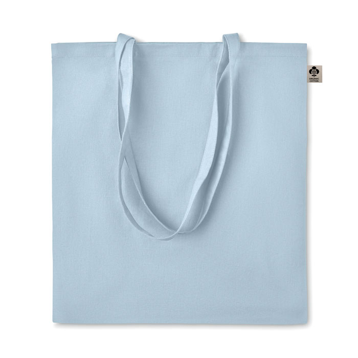 Tote bag coton bio publicitaire 140g - ZIMDE Bleu ciel